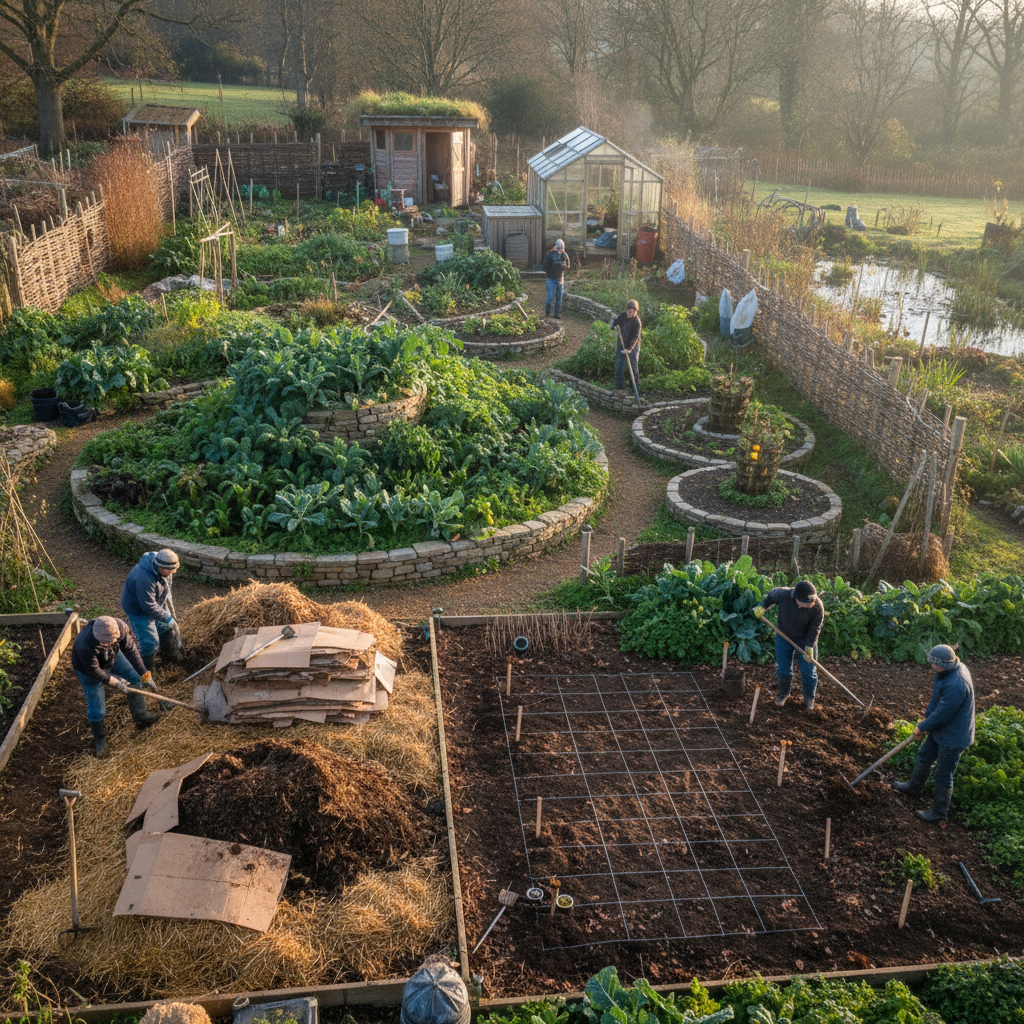 Permaculture Soil Building Maps for Winter Plans