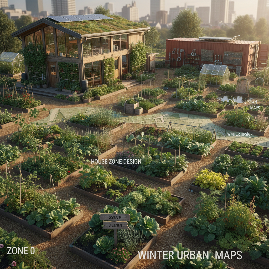 Urban Permaculture Zone 0: Winter House Design Mapping Tips